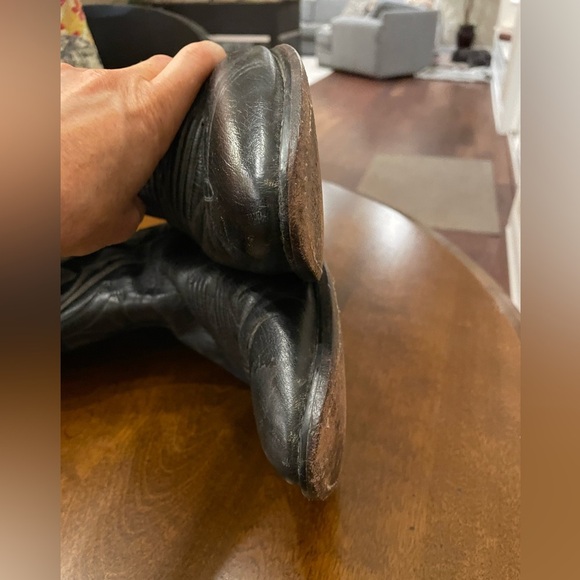Dan Post Milwaukee Black Western Cowboy Boots 10.5 Extra Wide - Picture 9 of 12